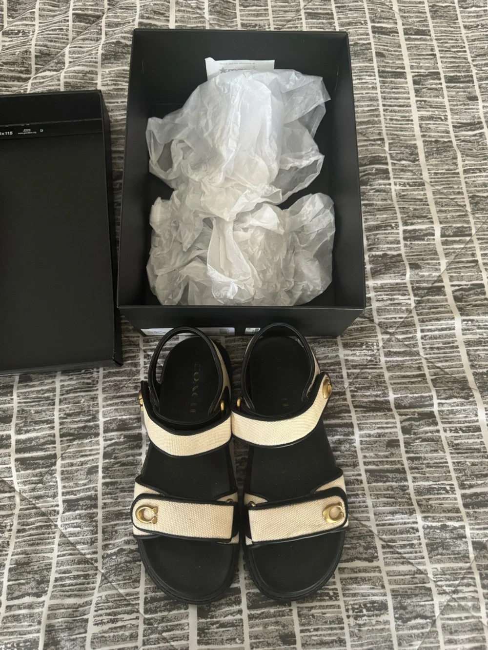 Coach Brynn Canvas Sandals